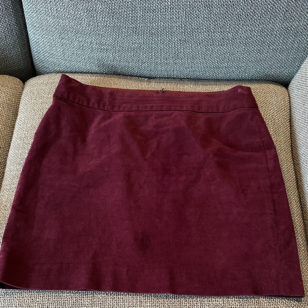 Banana Republic Burgundy corduroy Skirt